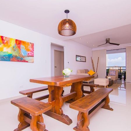 Apto Exclusivo En Bocagrande Frente Al Mar Cartagena (Kolumbien) Exterior foto