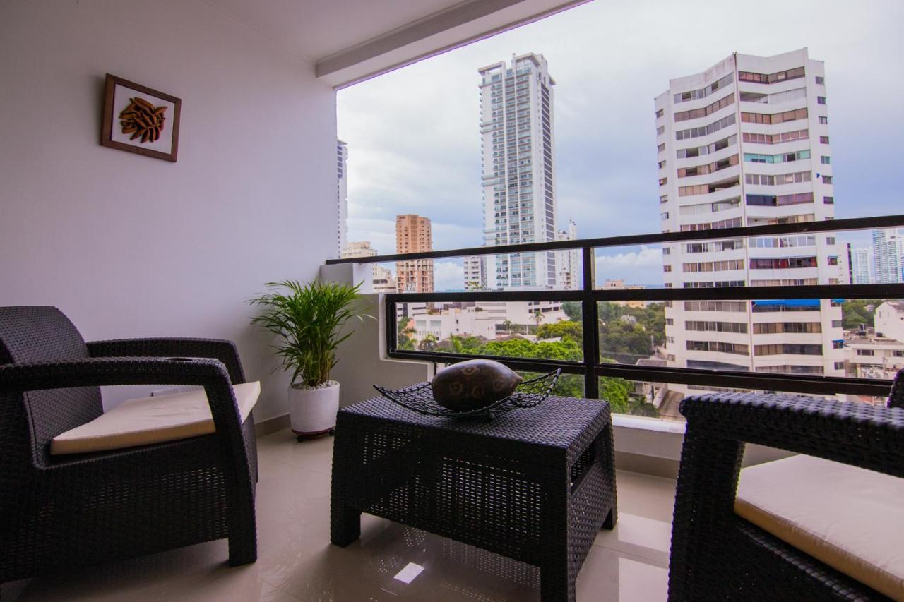 Apto Exclusivo En Bocagrande Frente Al Mar Cartagena (Kolumbien) Exterior foto